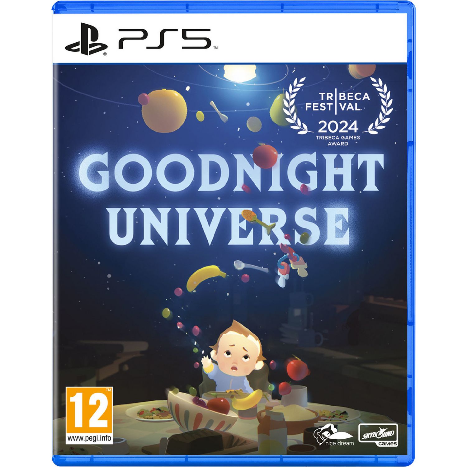 Goodnight Universe PS5 game disc cover, imported from the UK