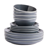 Argos Home stoneware dinner set charcoal 12 piece, UK version