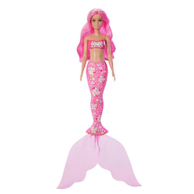 Barbie Colour Reveal Mermaid Gems Doll 32cm (British brand)