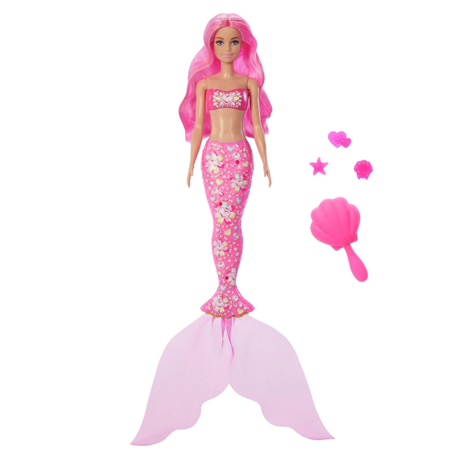 Barbie Colour Reveal Mermaid Gems Doll 32cm (British brand)