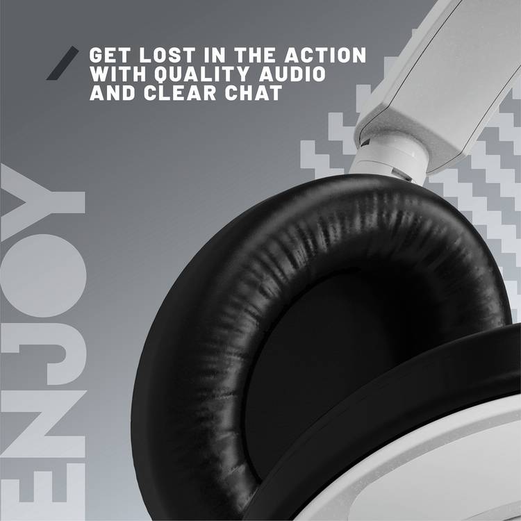 STEALTH C6-100 white over-ear gaming headset, UK version