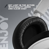 STEALTH C6-100 white over-ear gaming headset, UK version