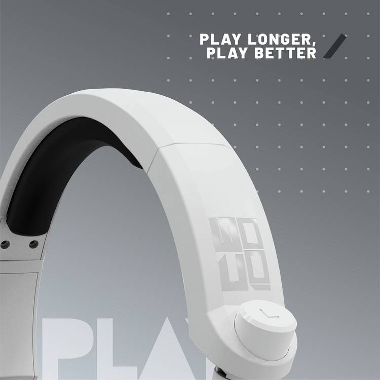 STEALTH C6-100 white over-ear gaming headset, UK version