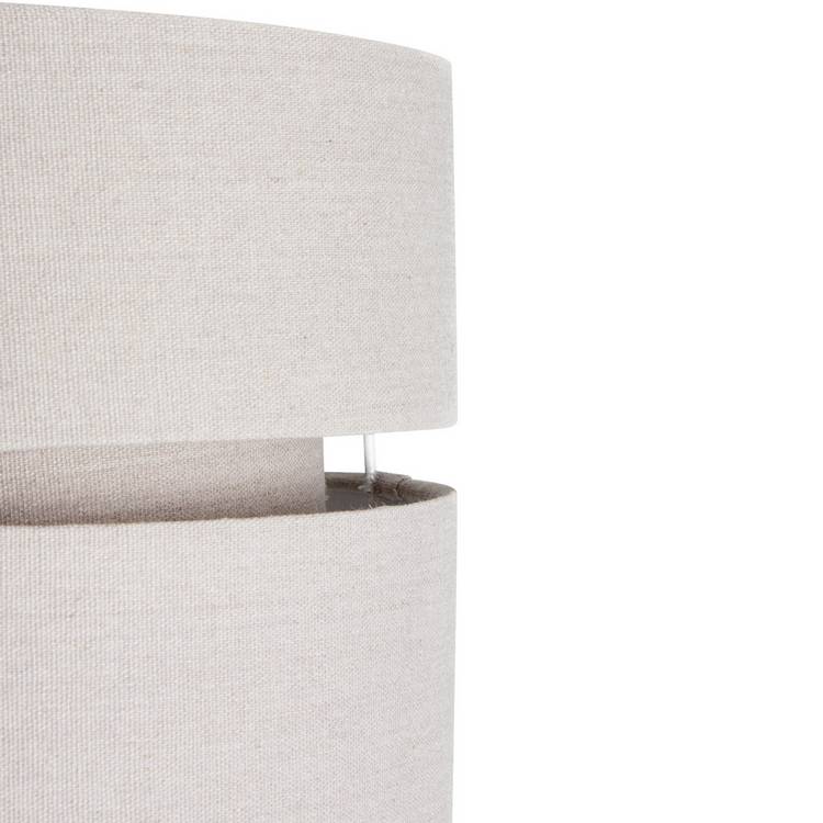 Argos Home grey fabric 2 tier lampshade 22cm, imported from the UK