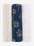 aden + anais white large cotton muslin blankets 3 pack, UK version