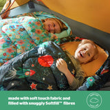Silentnight kids envelope sleeping bag 400gsm space print - British product