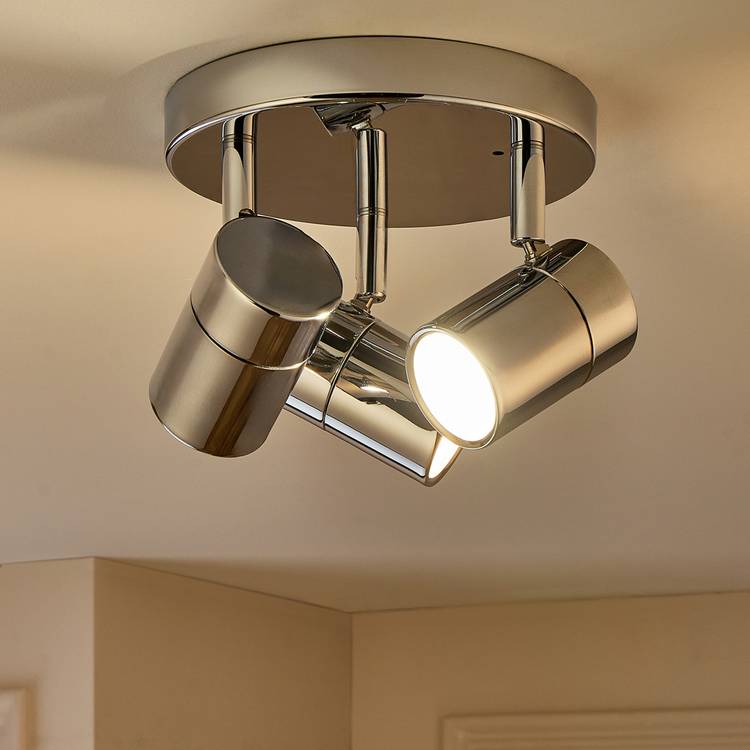 Argos Home 3-light bathroom spotlight chrome finish (British brand)