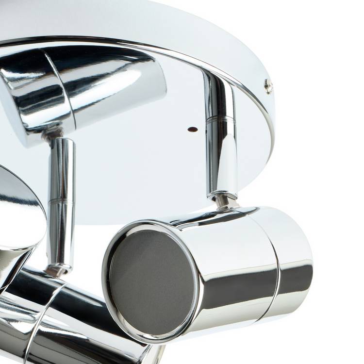 Argos Home 3-light bathroom spotlight chrome finish (British brand)