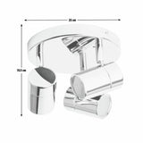 Argos Home 3-light bathroom spotlight chrome finish (British brand)