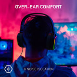 Gioteck TX5+ black gaming headset with RGB lighting - British product