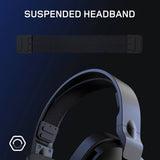 Gioteck TX5+ black gaming headset with RGB lighting - British product
