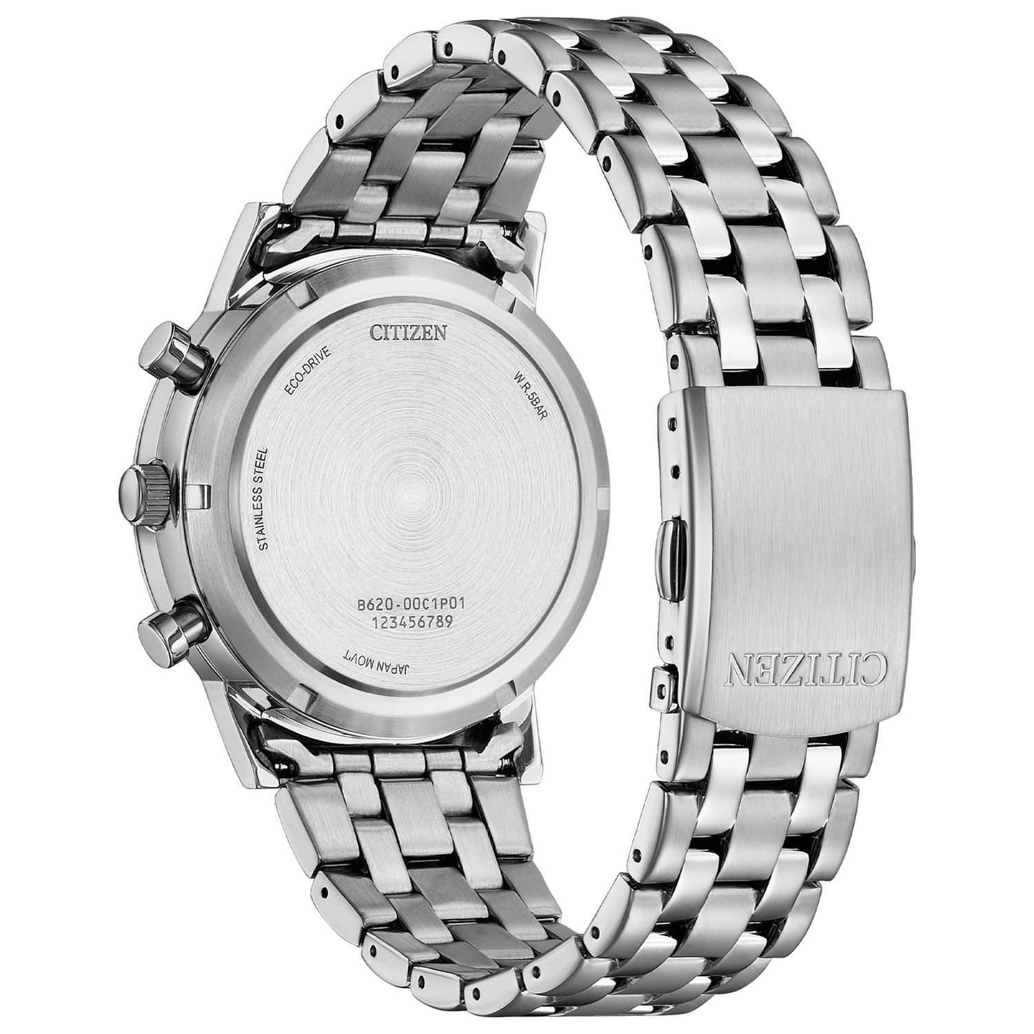 Citizen men's watch white dial solar chronograph, UK version