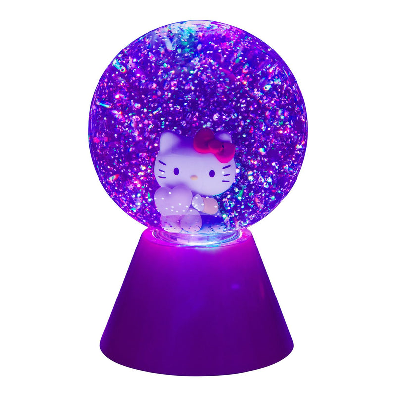 Hello Kitty glitter ball LED novelty light 17cm, UK version