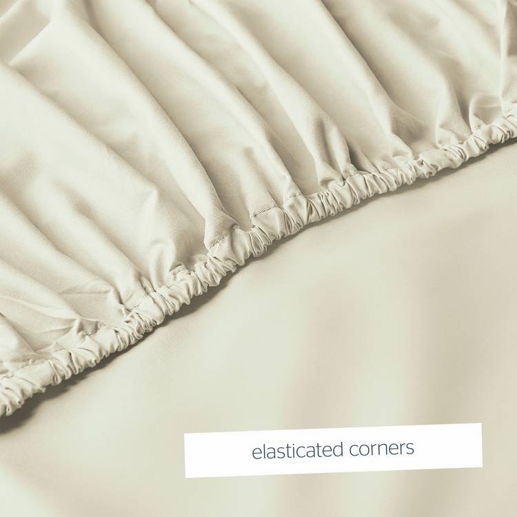 Silentnight cream fitted sheet for single bed (British brand)