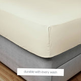 Silentnight cream fitted sheet for single bed (British brand)