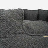 Lords & Labradors high wall dog bed granite boucle medium - British product