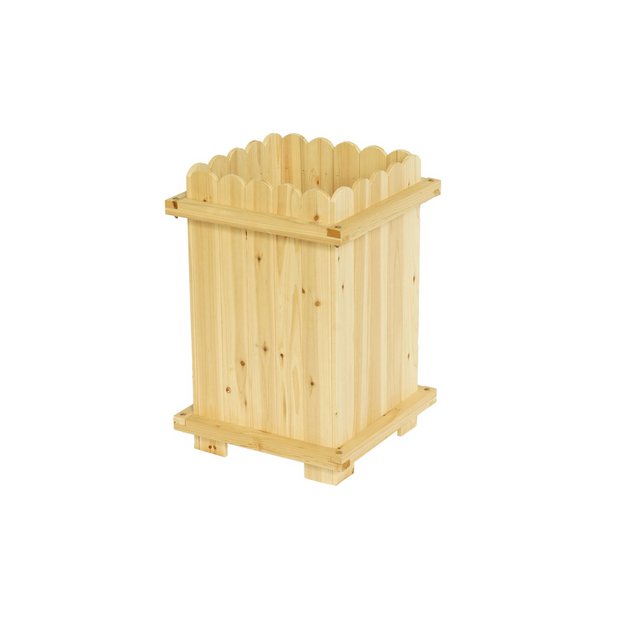 McGregor scalloped edge wooden planter (British brand)