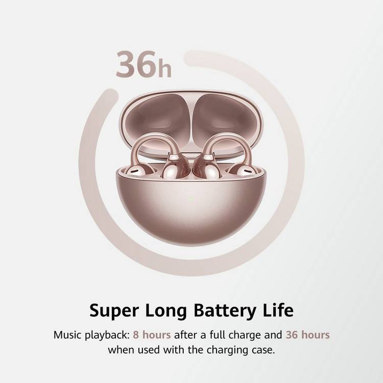 HUAWEI FreeClip wireless earbuds Rose Gold, UK version