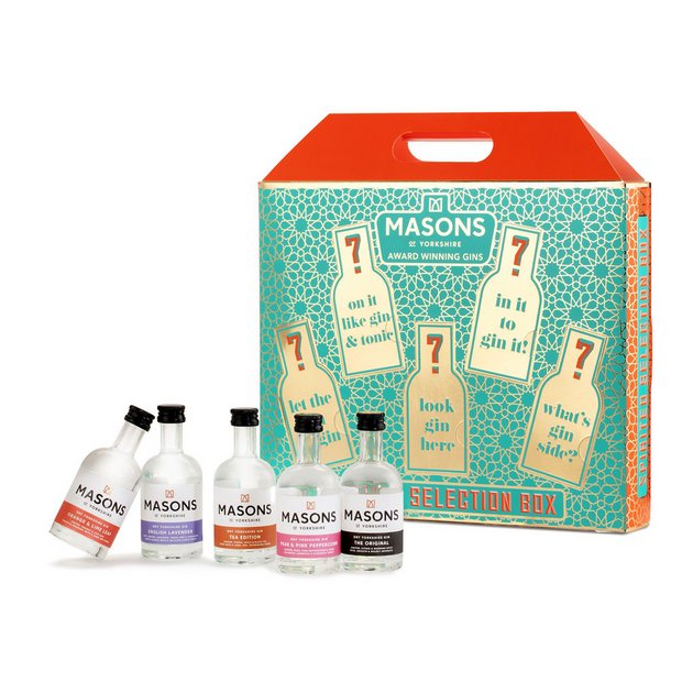 Spicers Of Hythe gin selection gift box 5 x 5cl - British product