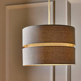 Argos Home two tier grey fabric lampshade 30cm, UK version