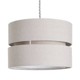 Argos Home two tier grey fabric lampshade 30cm, UK version