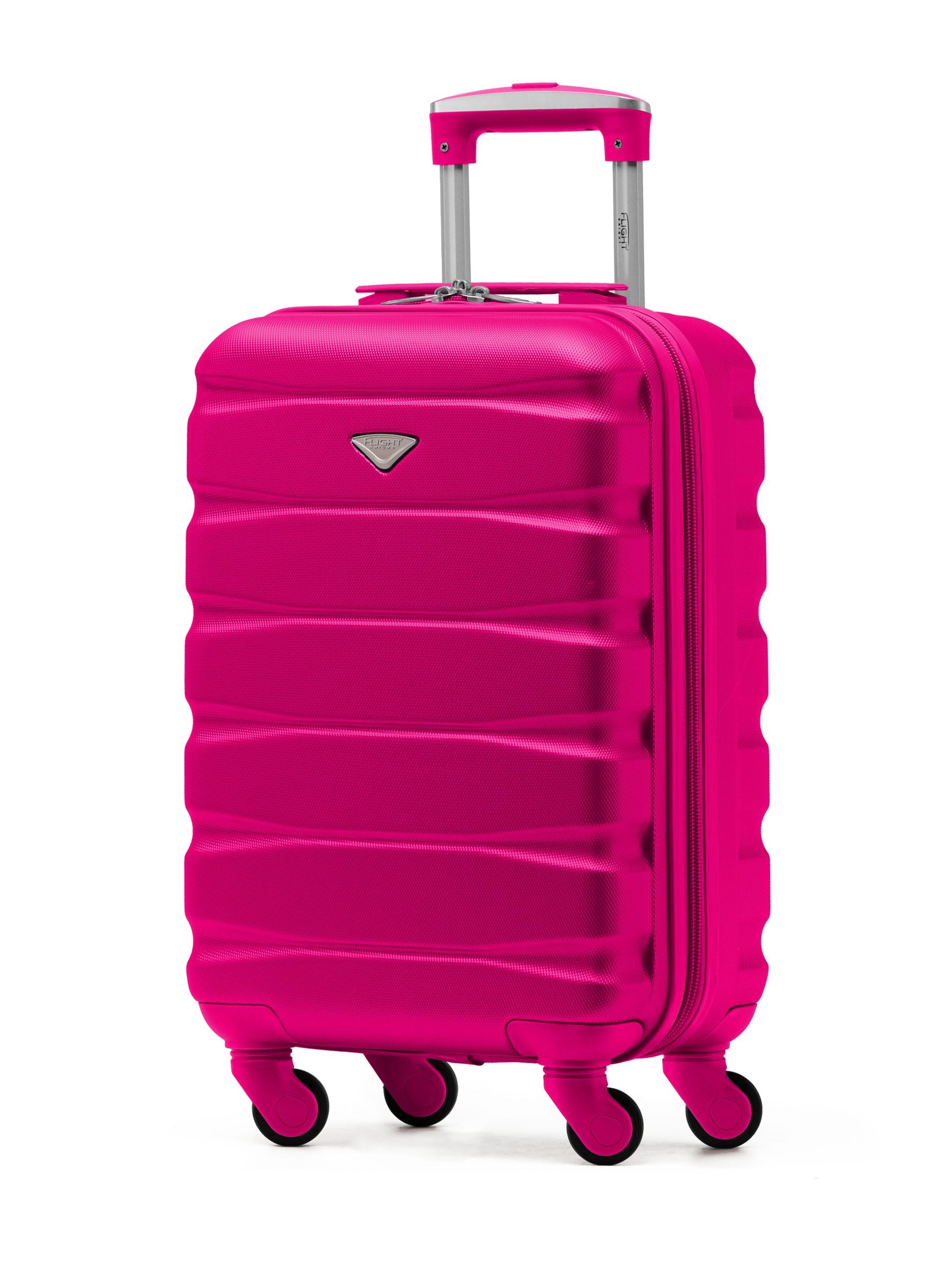 Flight Knight Pink Hard Shell ABS Easyjet Size Cabin Carry On Case