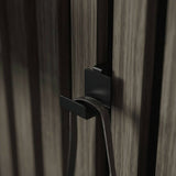Kraus black metal wall panel hooks pack of two (British brand)