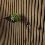 Kraus black metal wall panel hooks pack of two (British brand)