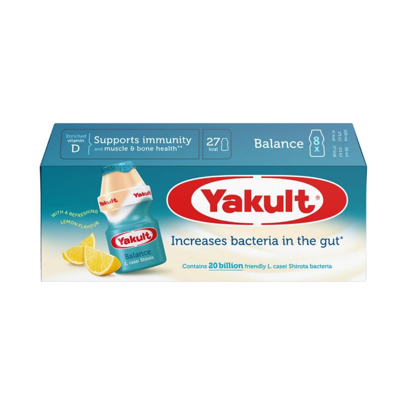 Yakult Balance probiotic drink pack of 8, UK version