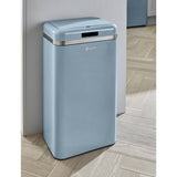 Swan retro square sensor bin 45L blue, UK version