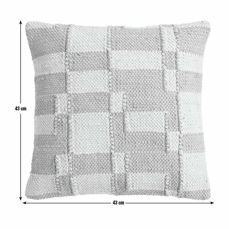Habitat Woven Geometric Cushion Orange - 43x43cm