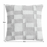 Habitat Woven Geometric Cushion Orange - 43x43cm