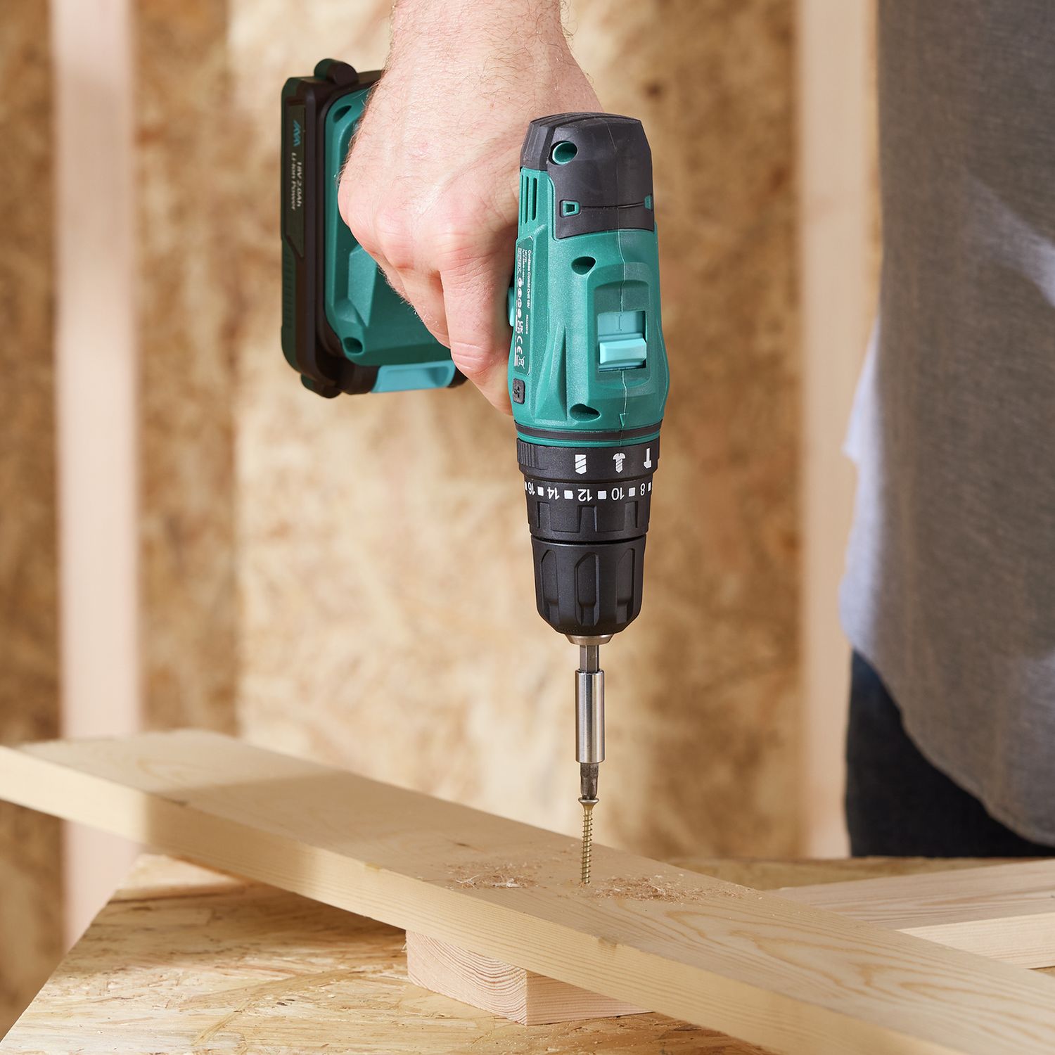 McGregor cordless combi drill 18V 2Ah, imported from the UK