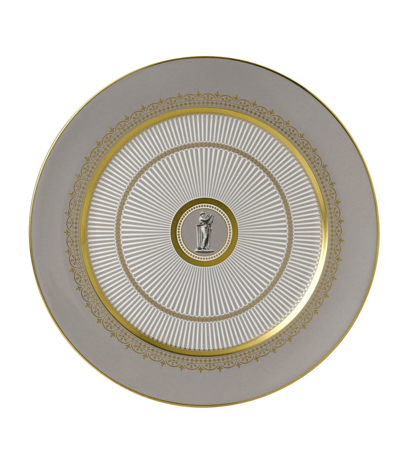 Wedgwood Anthemion Grey fine bone china plate 30.5cm (British brand)