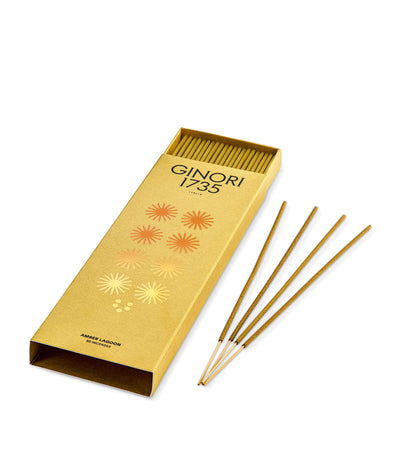 بخور GINORI 1735 Amber Lagoon Harrods 80 عودًا - اشترِ عبر الإنترنت من McGrocer