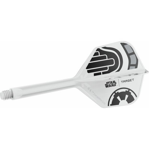 Star Wars Stormtrooper K-Flex dart flights and shafts, imported from the UK