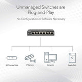 Netgear GS108UK 8-port gigabit network switch (British brand)