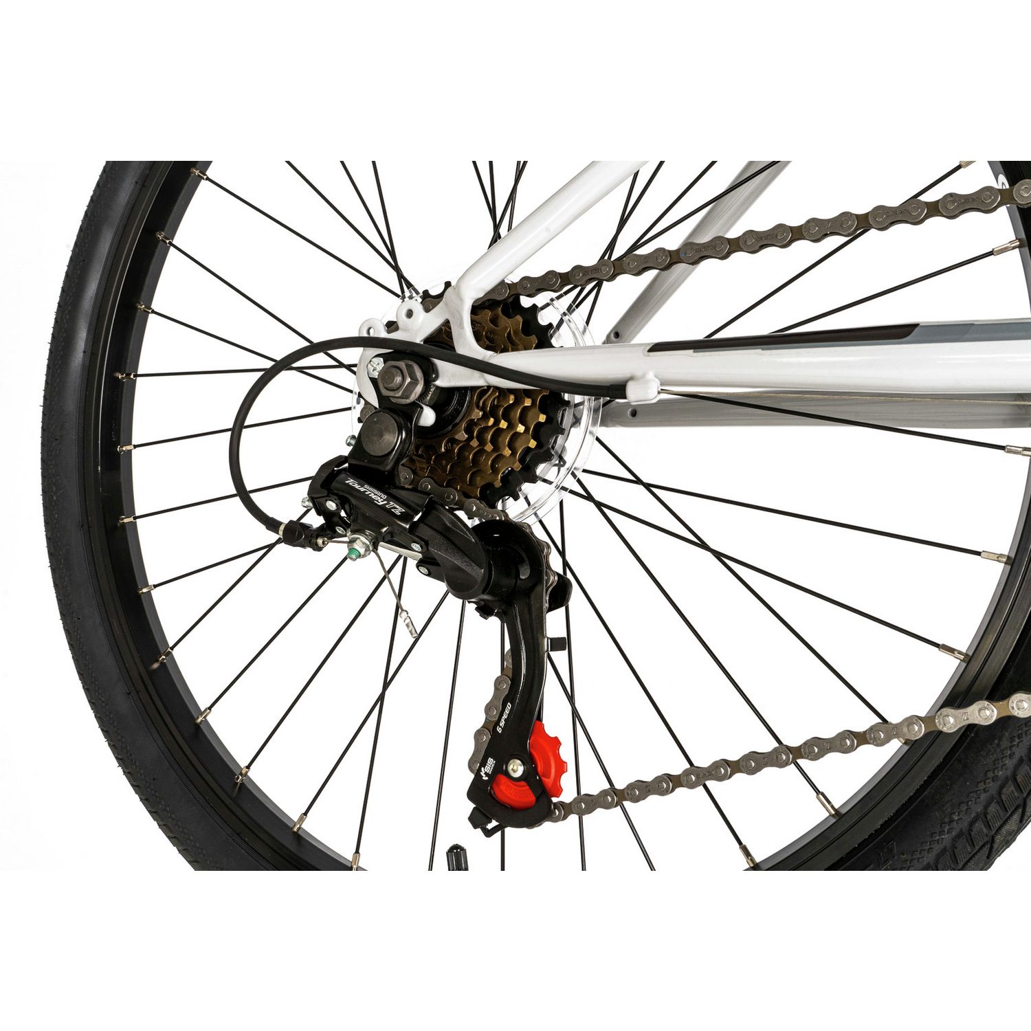 Falcon Cyclone 24 inch kids hybrid bike light grey, imported from the UK