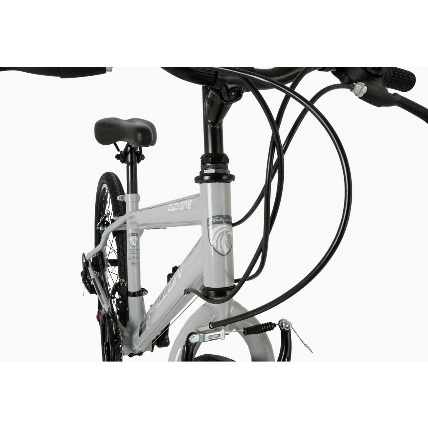 Falcon Cyclone 24 inch kids hybrid bike light grey, imported from the UK