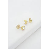 Ted Baker crystal stud earrings gold tone European crystal (British brand)