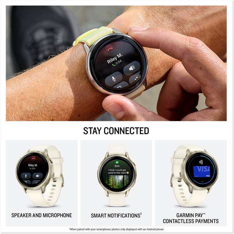 Garmin Venu 4 GPS smartwatch periwinkle 41mm (British brand)
