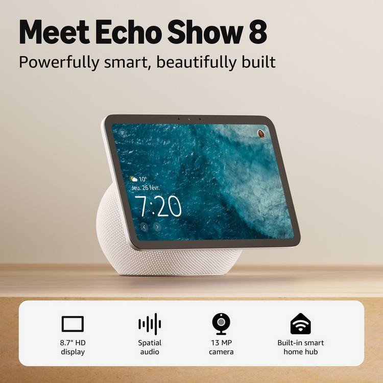 Amazon Echo Show 8 smart display 8-inch (British brand)
