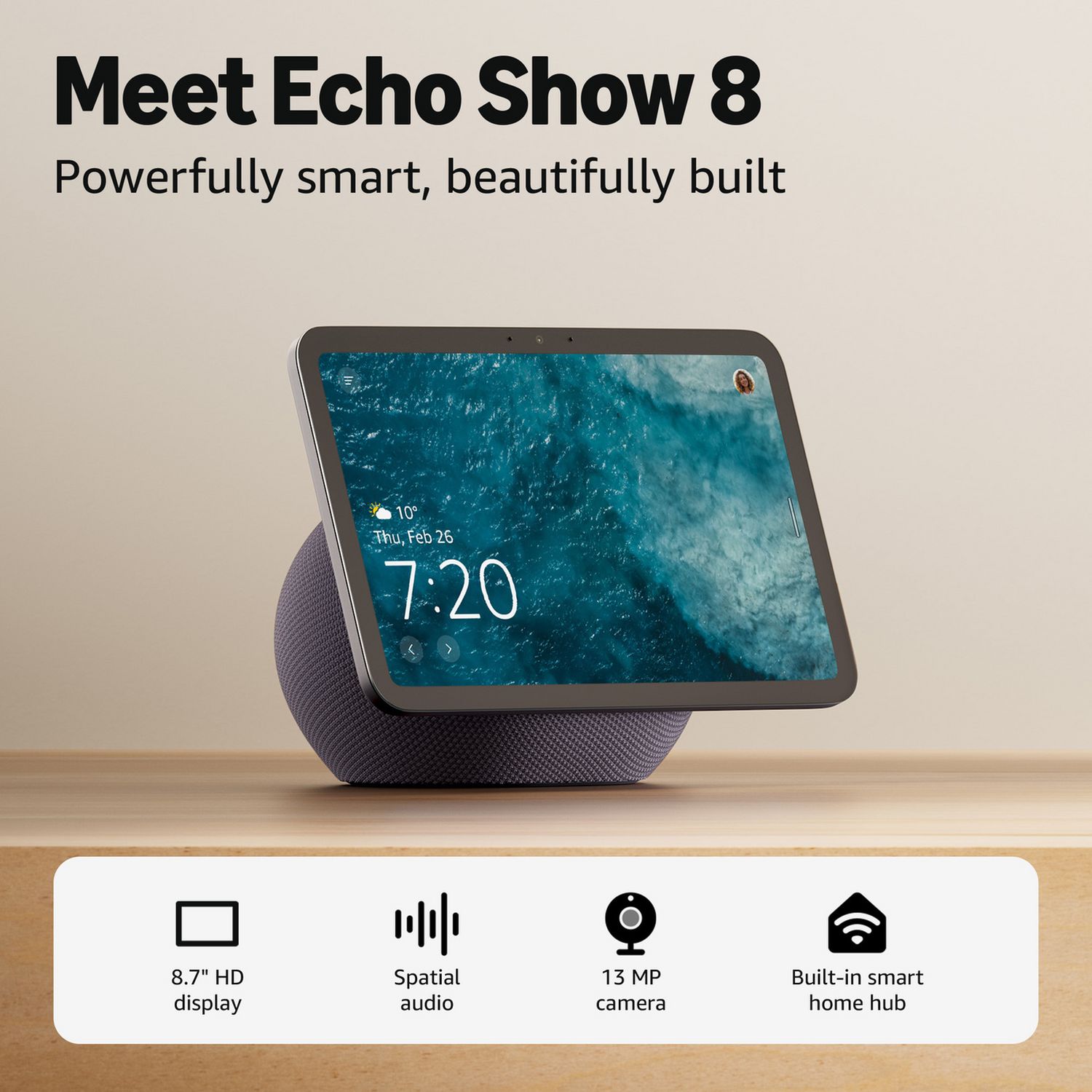 Amazon Echo Show 8 2025 Smart Display with Alexa - Graphite