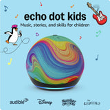 Amazon Echo Dot Kids 5th Gen smart speaker Rainbow Swirl, UK version