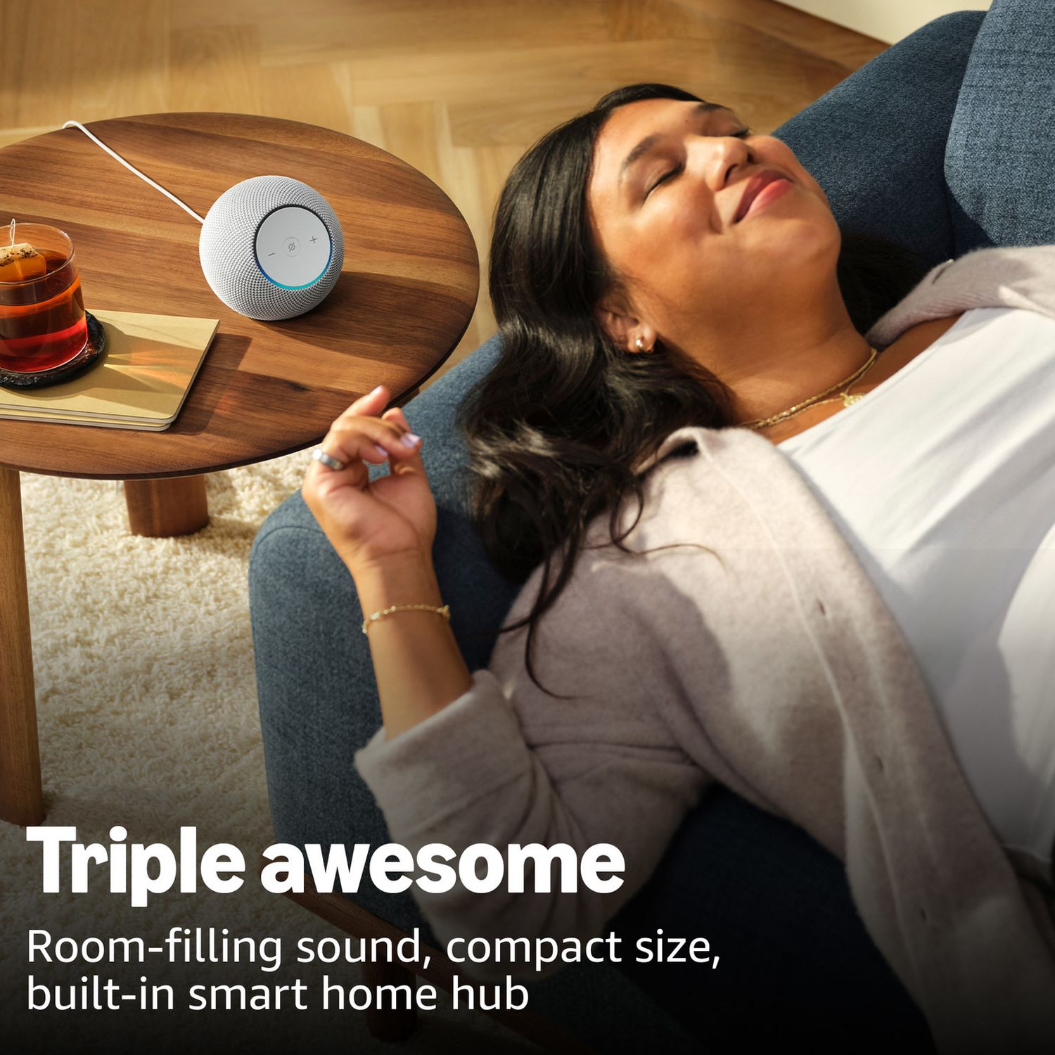 Amazon Echo Dot Max 2025 Smart Speaker - Glacier White