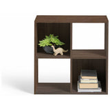 Argos Home walnut 4 cube storage unit (British brand)