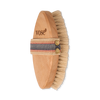 Dry body brush with natural horsehair bristles and wooden handle, UK version