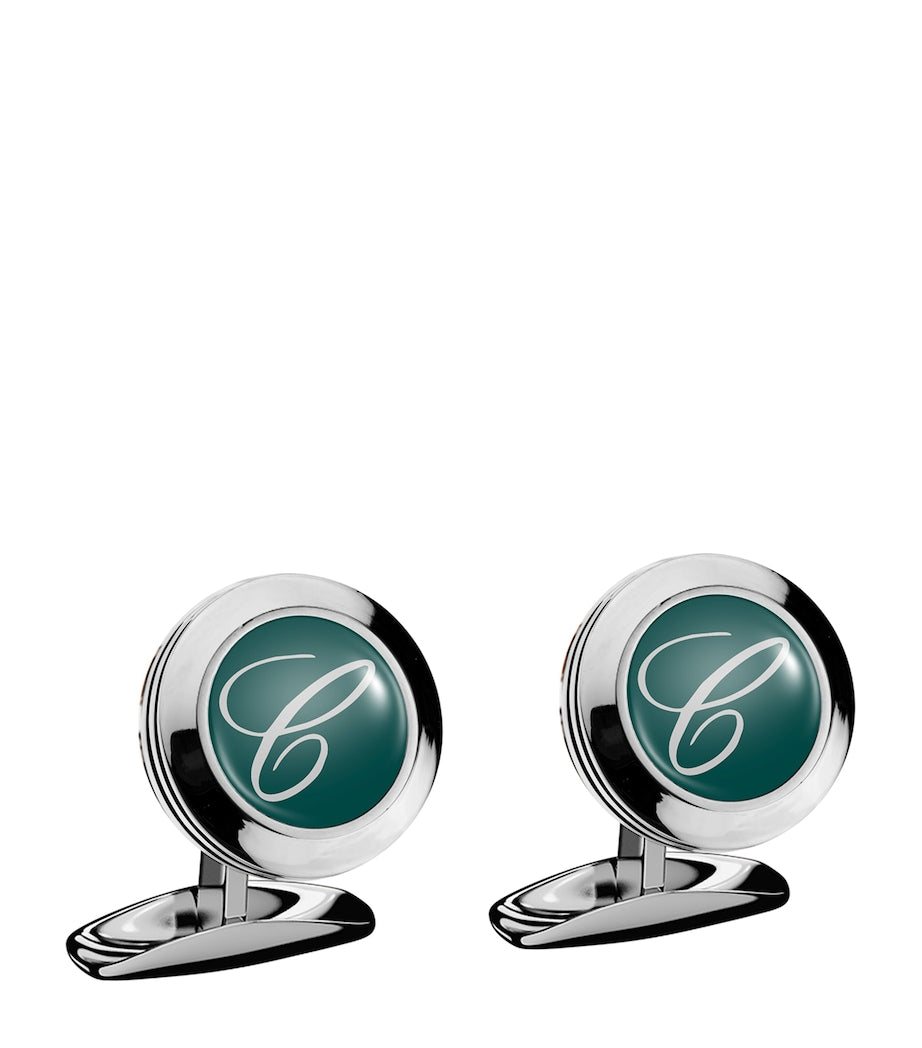 Chopard Classic Round stainless steel cufflinks (British brand)