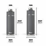 Ninja grey travel bottle 530ml, imported from the UK