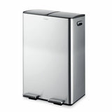 Tower 60L twin compartment recycling pedal bin steel, imported from the UK